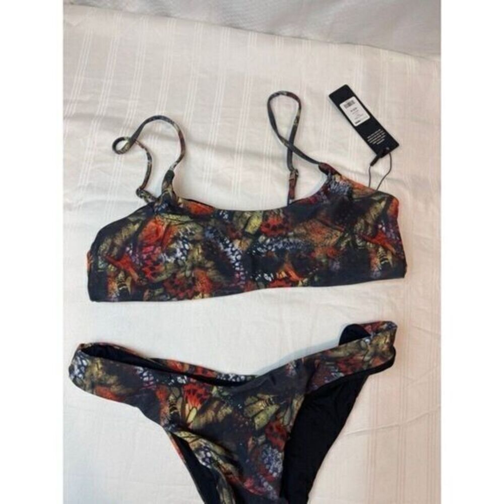 Bandeau High Cut Leg 2 Piece Bikini Size M RefM035 - Picture 7 of 7